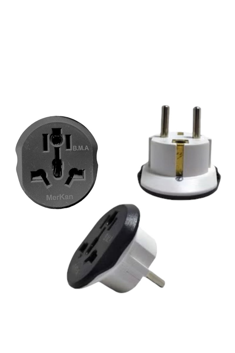 Travel Adapter 40A from UK Australia Plug to EU Germany Plug - Image 2